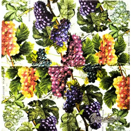 Serwetka do decoupage winogrona 33x33 MICHEL Unikat
