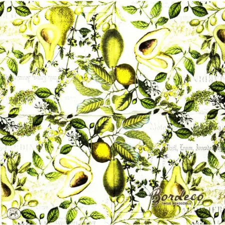 Serwetka do decoupage avocado 25x25 MICHEL Unikat