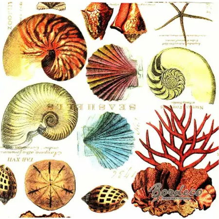 Serwetka do decoupage muszle 33x33 MICHEL Unikat