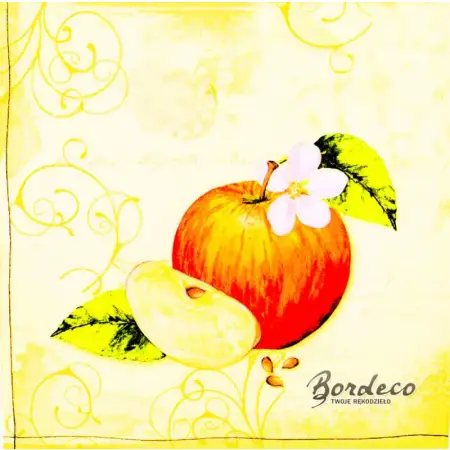 Serwetka do decoupage jabłko 33x33 NOUVEAU Unikat