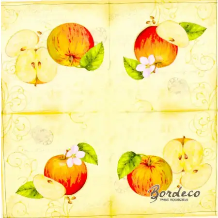 Serwetka do decoupage jabłko 33x33 NOUVEAU Unikat