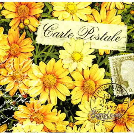 Serwetka do decoupage Carte Postale, żółte kwiaty 33x33 PAPSTAR Unikat