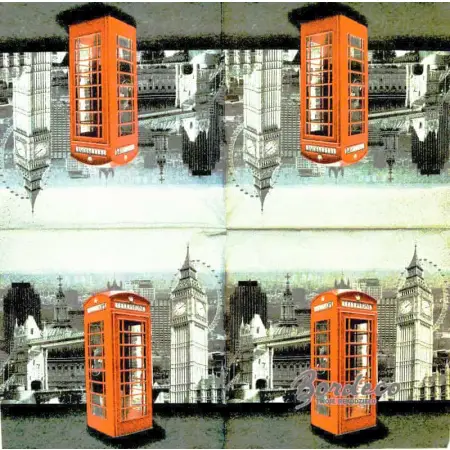 Serwetka do decoupage Londyn 33x33 PAPSTAR Unikat