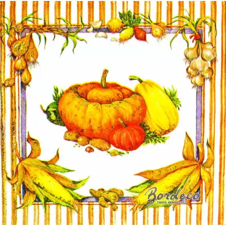 Serwetka do decoupage dynie, ceble i kukurydza 33x33 PAPSTAR Unikat