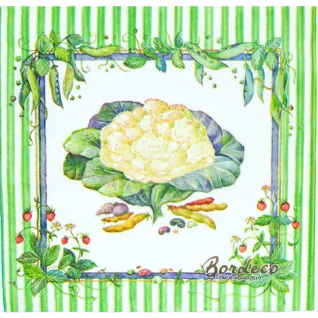 Serwetka do decoupage kalafior 33x33 PAPSTAR Unikat