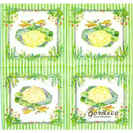 Serwetka do decoupage kalafior 33x33 PAPSTAR Unikat