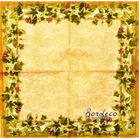 Serwetka do decoupage ramka z bluszczu 33x33 PAW Unikat