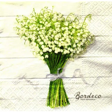 Serwetka do decoupage bukiecik konwalii 33x33 PAW Unikat