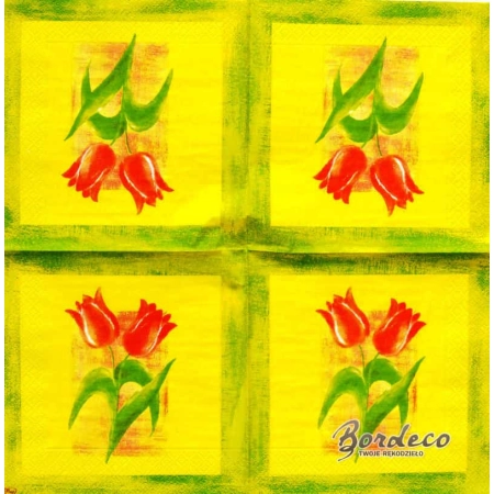Serwetka do decoupage dwa tulipany 33x33 PAW