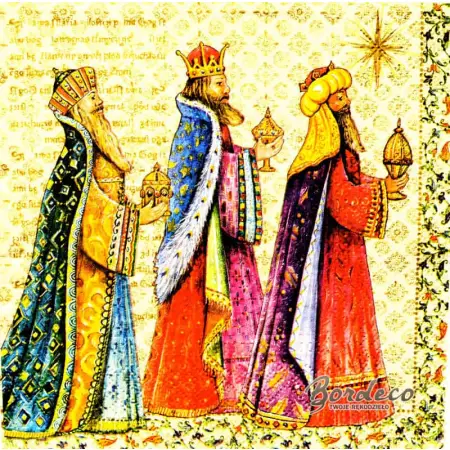Serwetka do decoupage orszak trzech króli 33x33 PAW Unikat