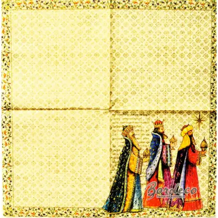 Serwetka do decoupage orszak trzech króli 33x33 PAW Unikat