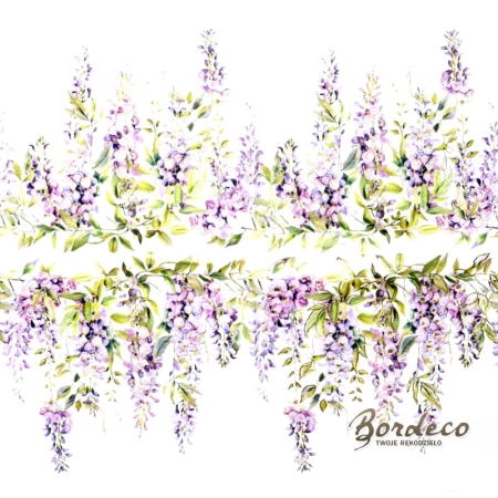Serwetka do decoupage glicynia fioletowa 33x33 PEPCO