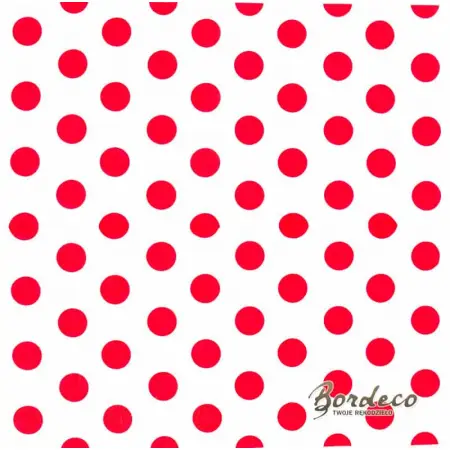Serwetka do decoupage czerwone grochy na białym tle 33x33 PIXIE Unikat