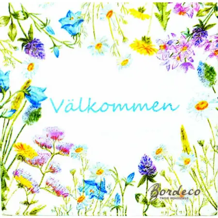 Serwetka do decoupage kwiaty łąk 33x33 PIXIE Unikat