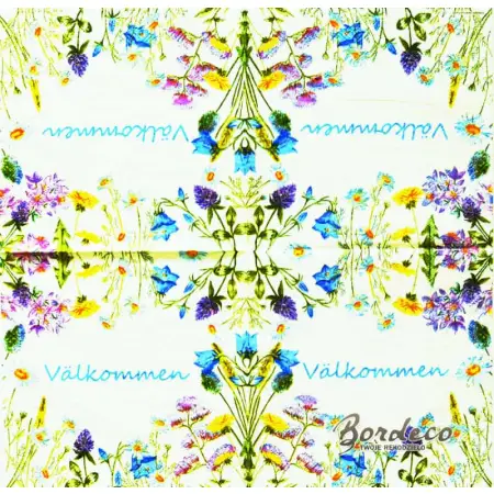 Serwetka do decoupage kwiaty łąk 33x33 PIXIE Unikat