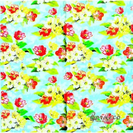 Serwetka do decoupage malowane kwiatuszki 25x25 PIXIE Unikat
