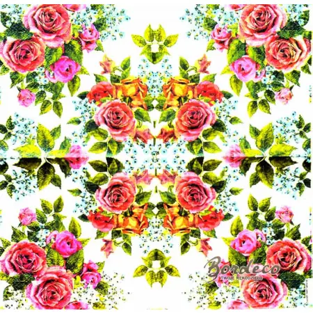Serwetka do decoupage róże i niezapominajki 25x25 PIXIE Unikat