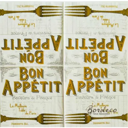 Serwetka do decoupage Bon Appetit 33x33 PPD Unikat