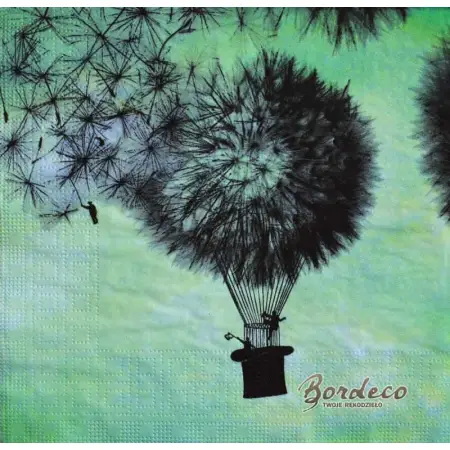 Serwetka do decoupage balon z dmuchawców 33x33 PPD Unikat