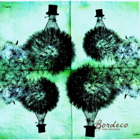 Serwetka do decoupage balon z dmuchawców 33x33 PPD Unikat