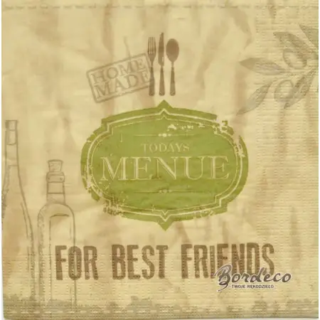 Serwetka do decoupage For Best Friends 33x33 PPD Unikat
