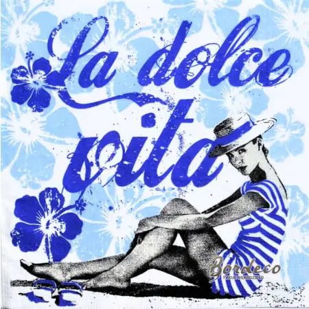 Serwetka do decoupage La dolce vita 33x33 PPD Unikat