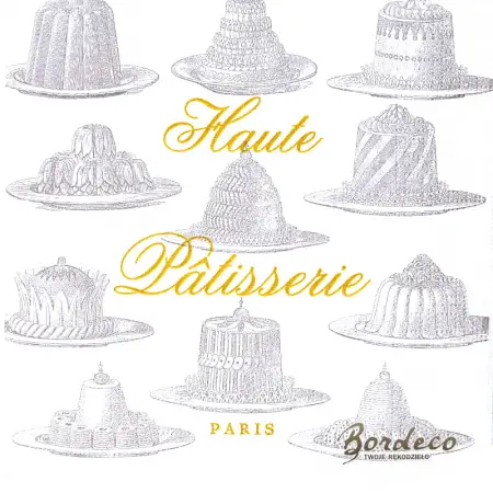 Serwetka do decoupage francuskie ciasta 33x33 PPD