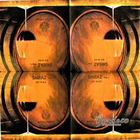 Serwetka do decoupage beczka i kieliszek  wina 33x33 PPD Unikat