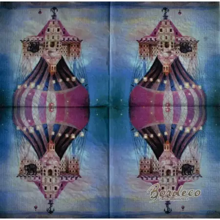 Serwetka do decoupage balon cyrkowy33x33 PPD Unikat