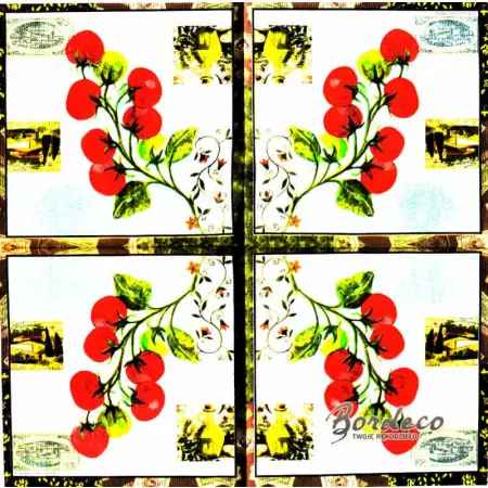 Serwetka do decoupage pomidory na gałązce 33x33 PPD Unikat