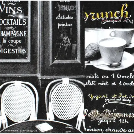 Serwetka do decoupage cafe, bistro i kawa cappuccino 25x25 firma PPD