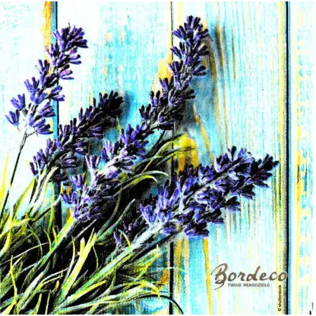 Serwetka do decoupage kłosy lawendy 33x33 PPD Unikat