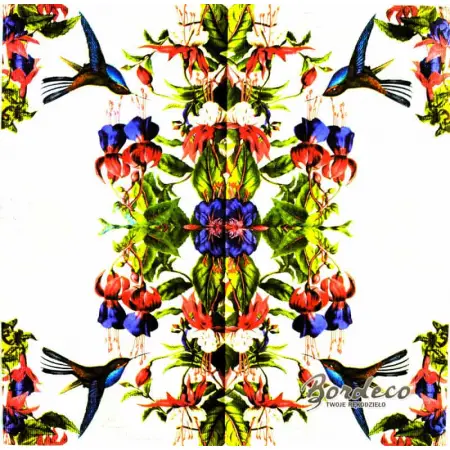 Serwetka do decoupage koliber i fuksje 33x33 PPD Unikat