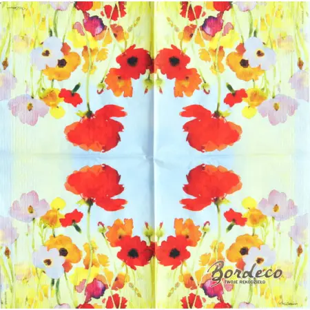 Serwetka do decoupage artystyczne kwiaty 33x33 PPD Unikat