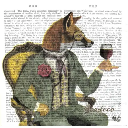 Serwetka do decoupage lis z winem 33x33 PPD Unikat
