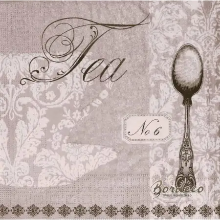 Serwetka do decoupage ozdobna łyżeczka,vintage 33x33 PPD Unikat