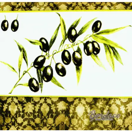 Serwetka do decoupage gałązka czarnych oliwek 33x33 PPD Unikat