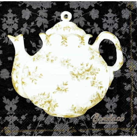 Serwetka do decoupage stara porcelana, imbryk i filiżanki 25x25 PPD Unikat