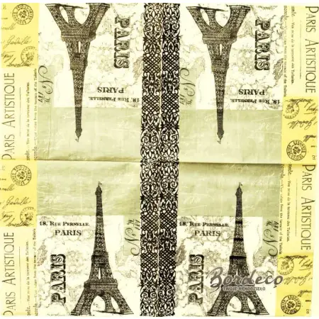 Serwetka do decoupage Paryż, wieża Eiffla, vintage 33x33 PPD Unikat