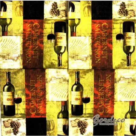 Serwetka do decoupage wino Cabernet 33x33 PPD Unikat