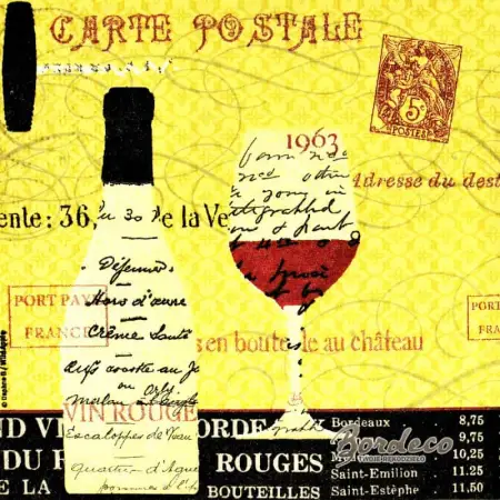 Serwetka do decoupage wino, butelka, kieliszek 25x25 PPD Unikat