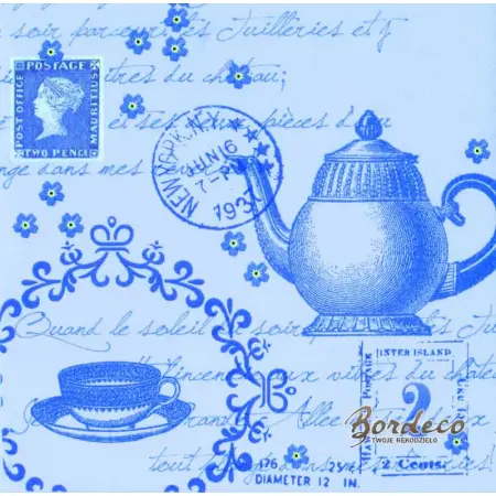 Serwetka do decoupage zestaw do herbaty 33x33 PPD Unikat
