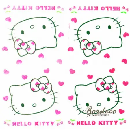 Serwetka do decoupage Hello Kitty 33x33 PROCOS Unikat