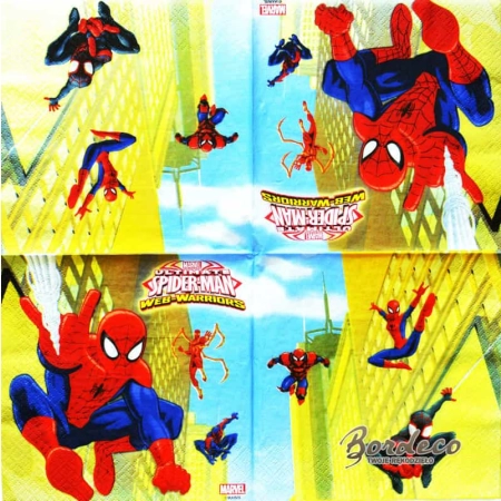 Serwetka do decoupage Spider-Man człowiek pająk 33x33 PROCOS Unikat