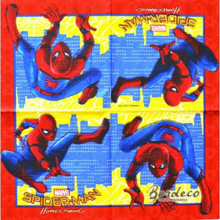 Serwetka do decoupage Spider-Man człowiek pająk 33x33 PROCOS Unikat