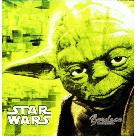 Serwetka do decoupage STAR WARS, Darth Vader i Mistrz Yoda 33x33 PROCOS Unikat