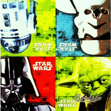 Serwetka do decoupage STAR WARS, Darth Vader i Mistrz Yoda 33x33 PROCOS Unikat