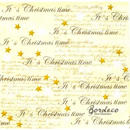 Serwetka do decoupage It's Christmas time Paper+Design Unikat