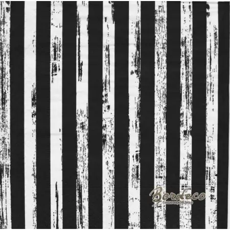 Serwetka do decoupage czarno-białe deski Paper+Design Unikat