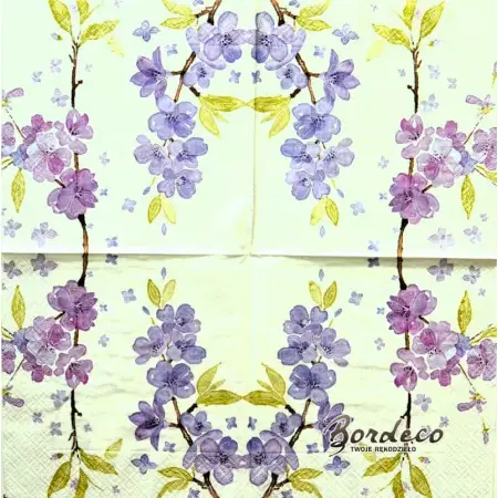 Serwetka do decoupage kwiaty na gałązkach Paper+Design Unikat